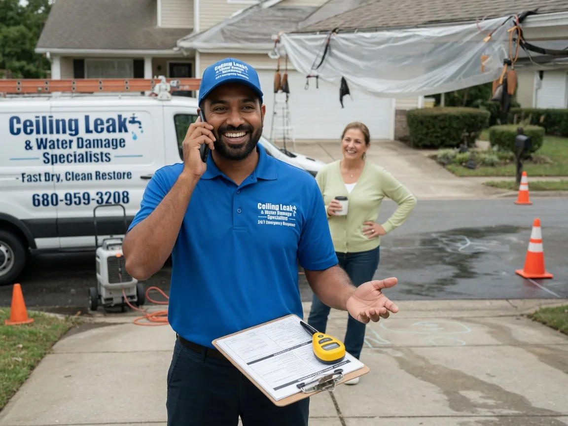 Ceiling Leak Cleanup Clayton, IN FAQs